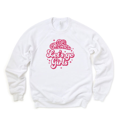 Let's Go Girls Leopard Hat | Bella Canvas Sweatshirt