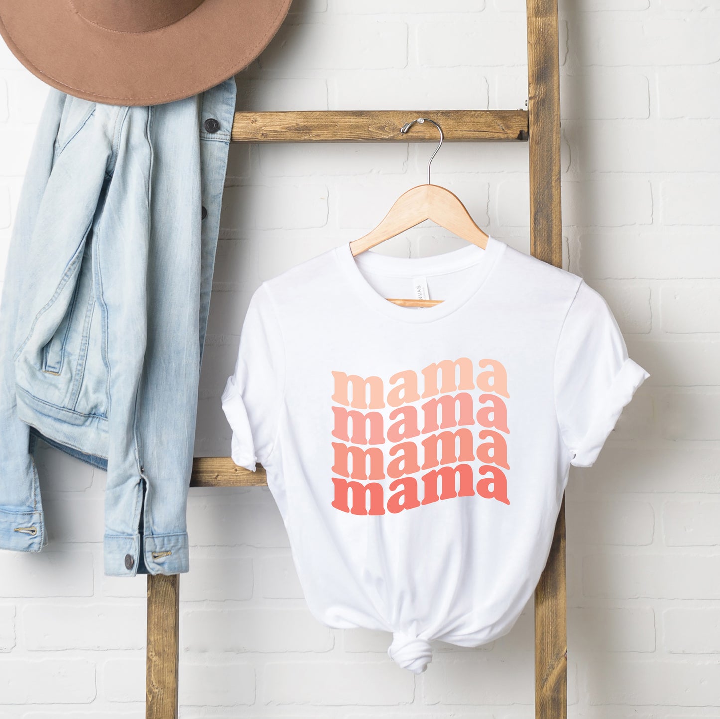 Retro Mama Wave | Short Sleeve Graphic Tee