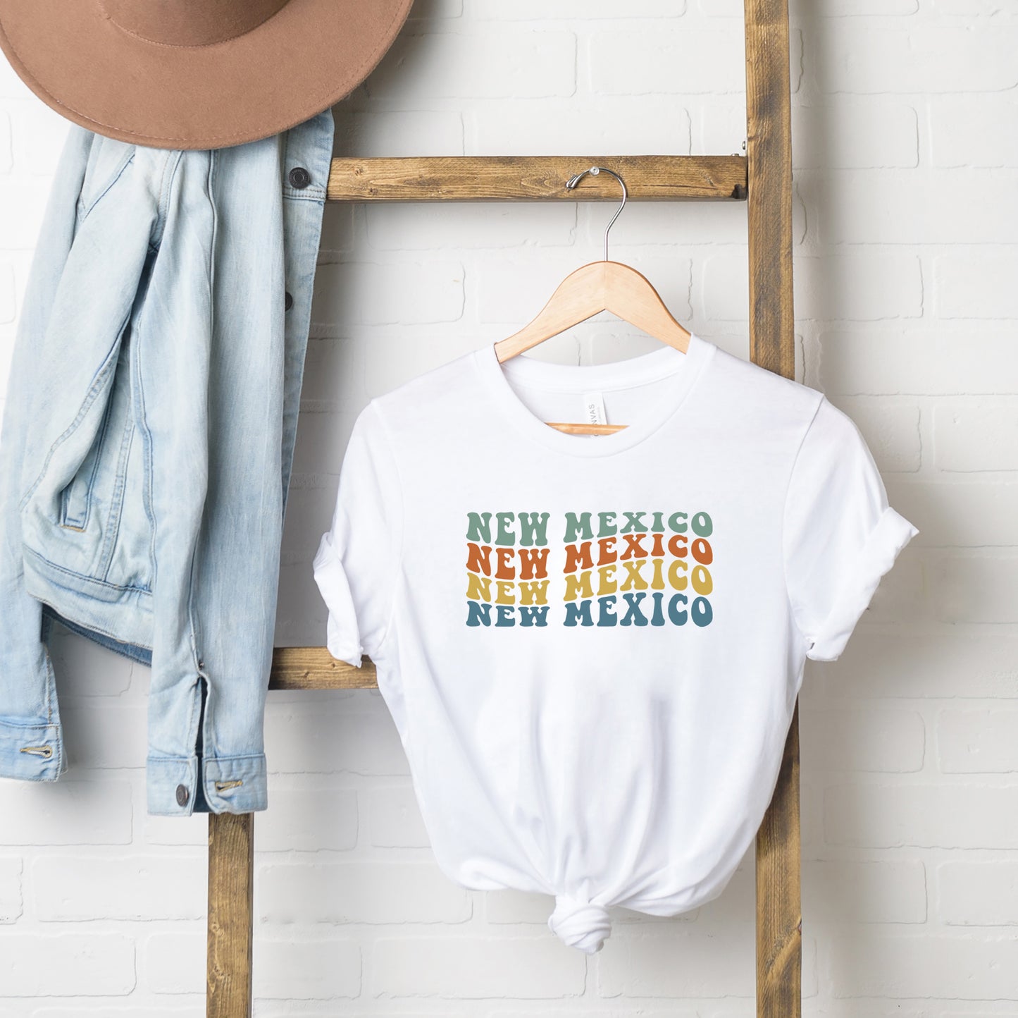 New Mexico Retro Wavy | Short Sleeve Graphic Tee