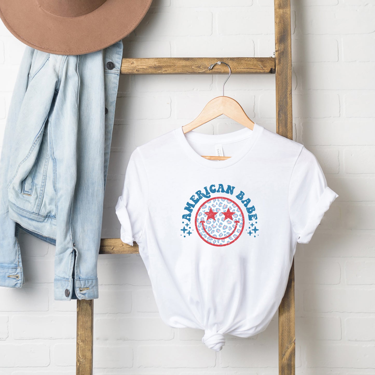 Leopard American Babe | Short Sleeve Graphic Tee