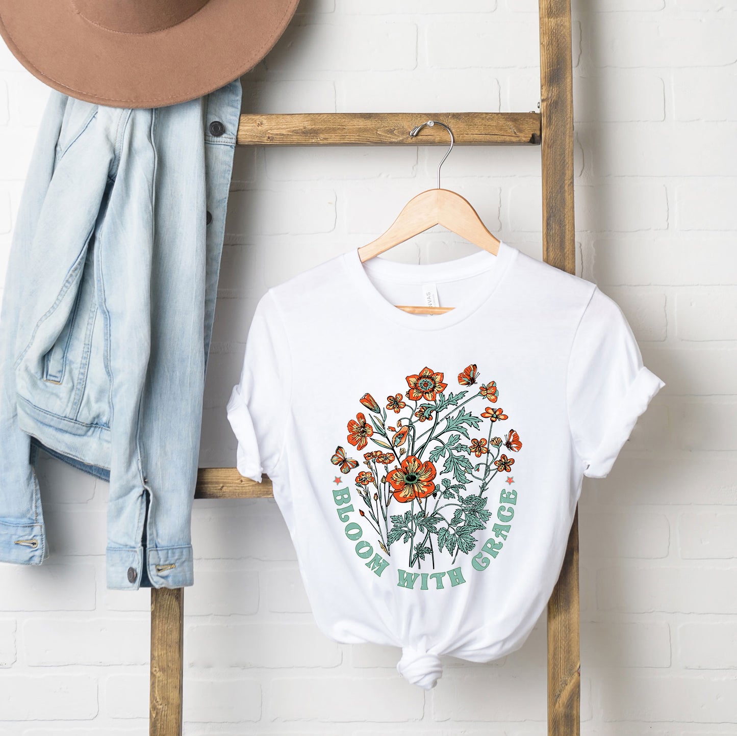 Bloom With Grace | Short Sleeve Graphic Tee
