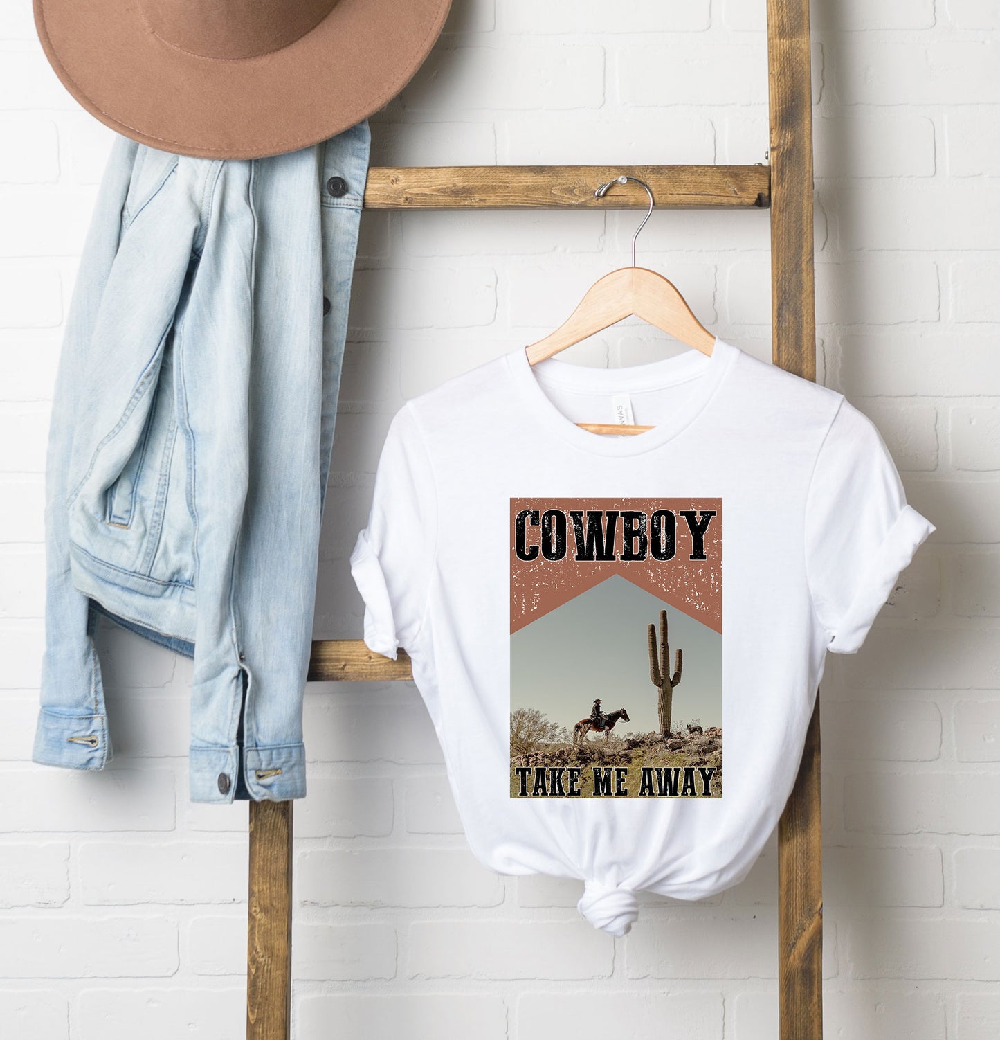 Cowboy Take Me Away Desert | Short Sleeve Graphic Tee