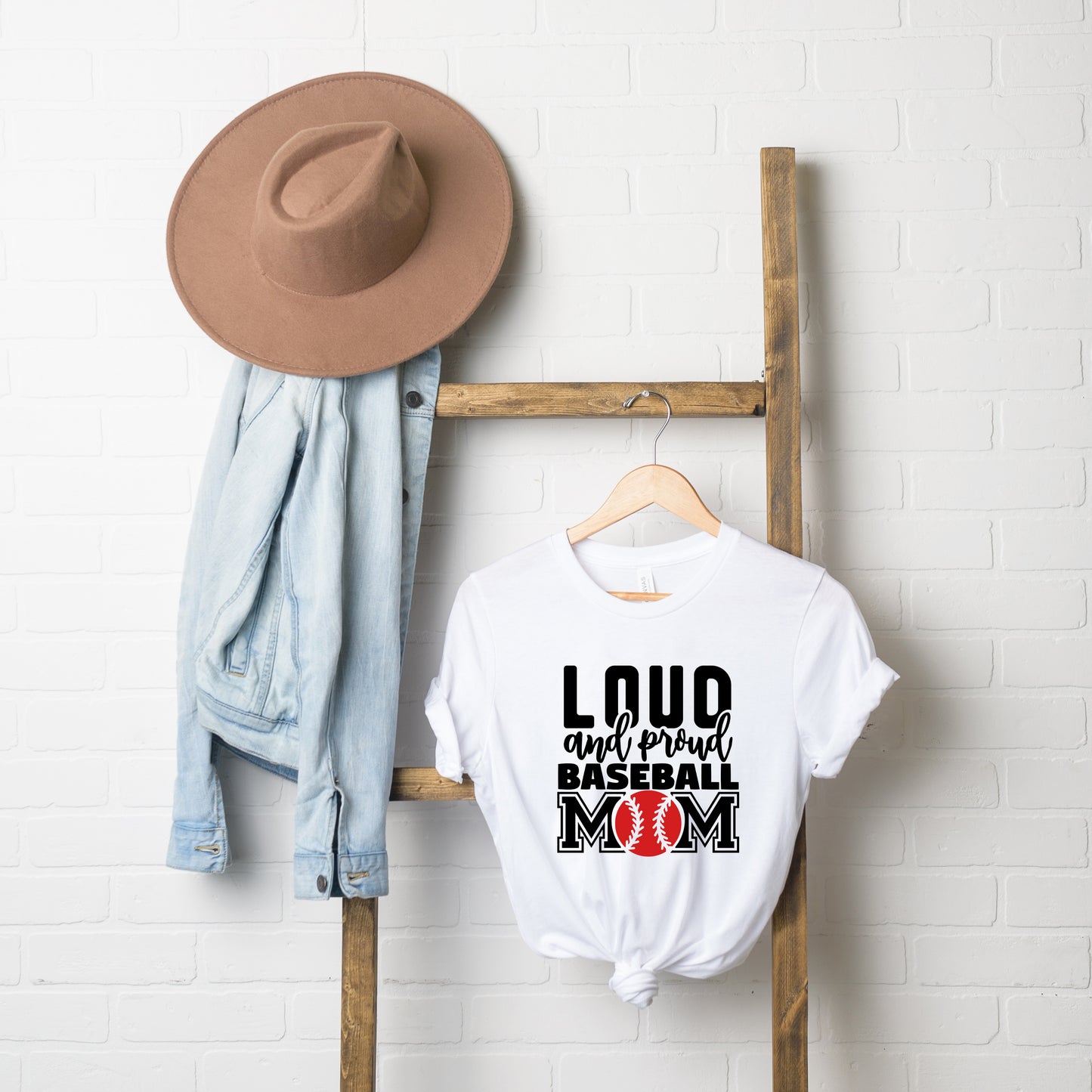Loud And Proud Baseball Mom | Short Sleeve Graphic Tee
