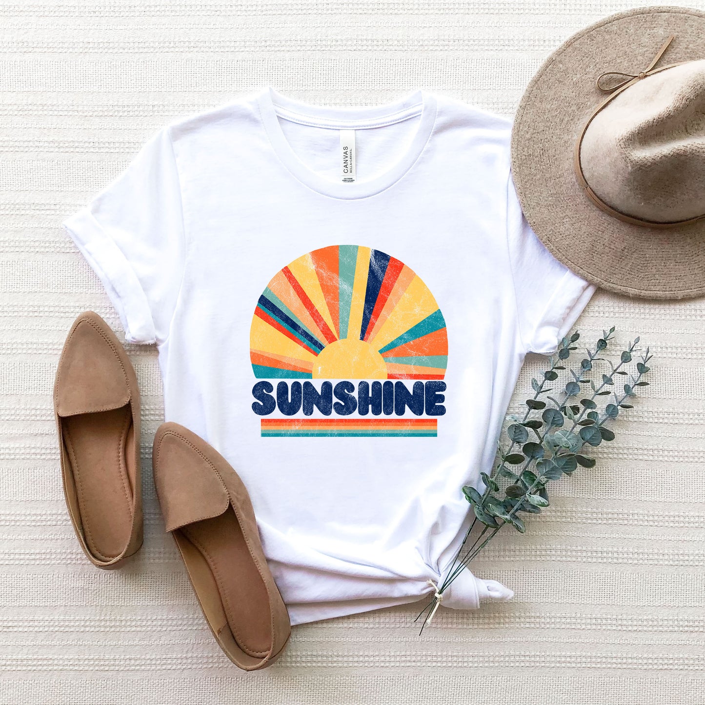 Retro Sunshine Rays | Short Sleeve Graphic Tee