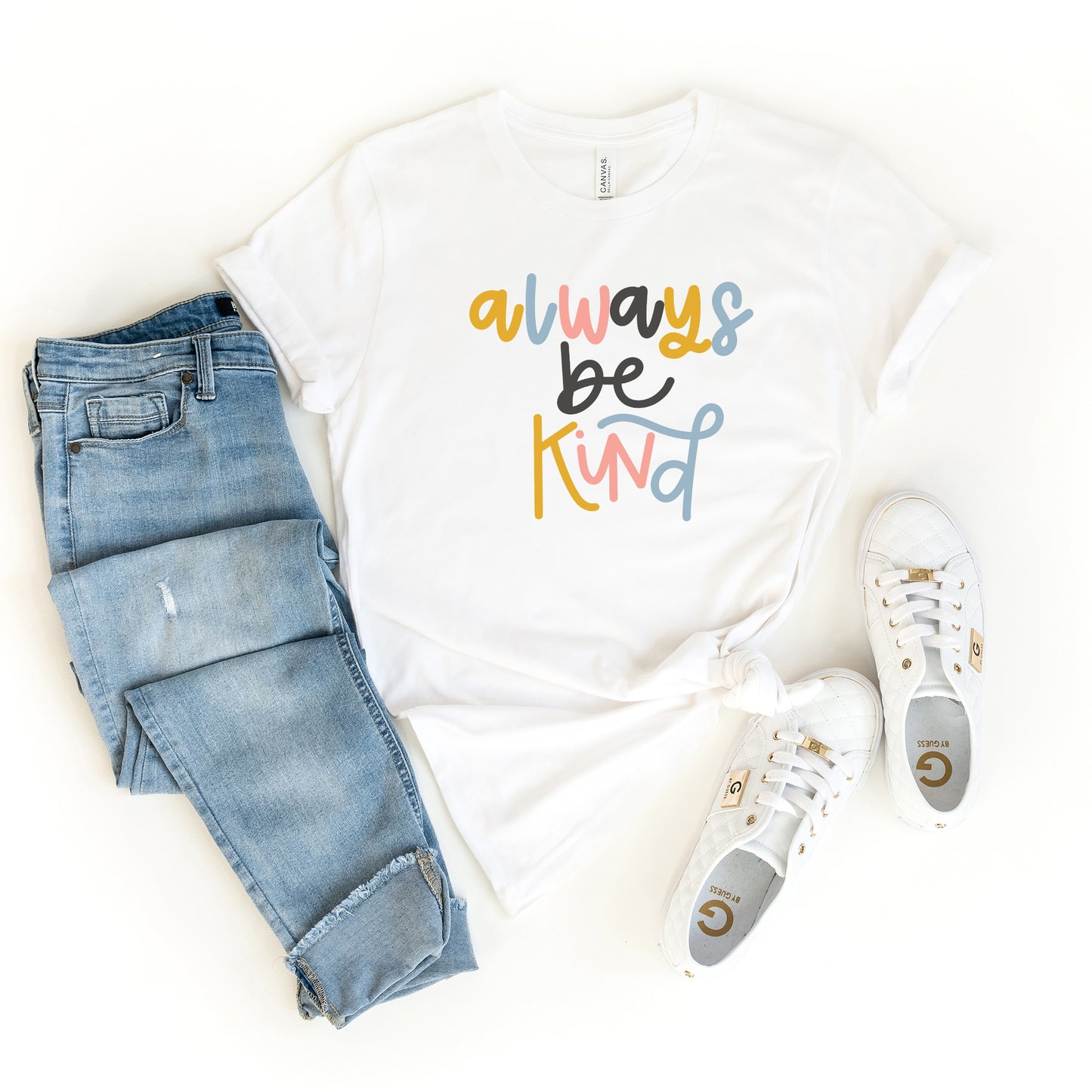 Always Be Kind Colorful | Short Sleeve Graphic Tee