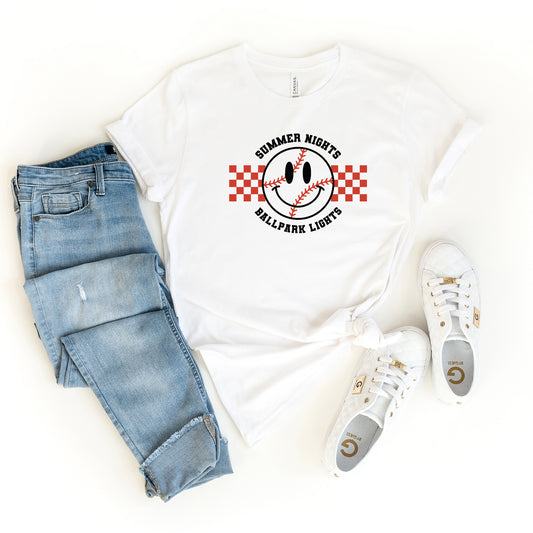 Checkered Summer Nights | Short Sleeve Graphic Tee