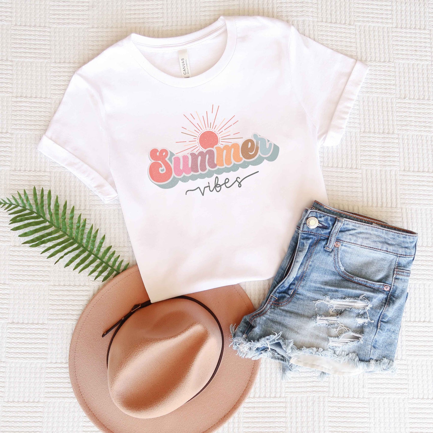 Colorful Summer Vibes | Short Sleeve Graphic Tee