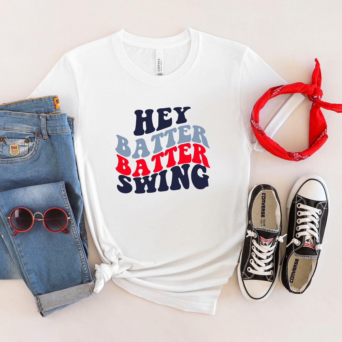 Batter Batter Swing Stacked | Short Sleeve Graphic Tee