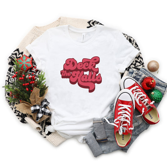 Retro Deck The Halls | Short Sleeve Graphic Tee