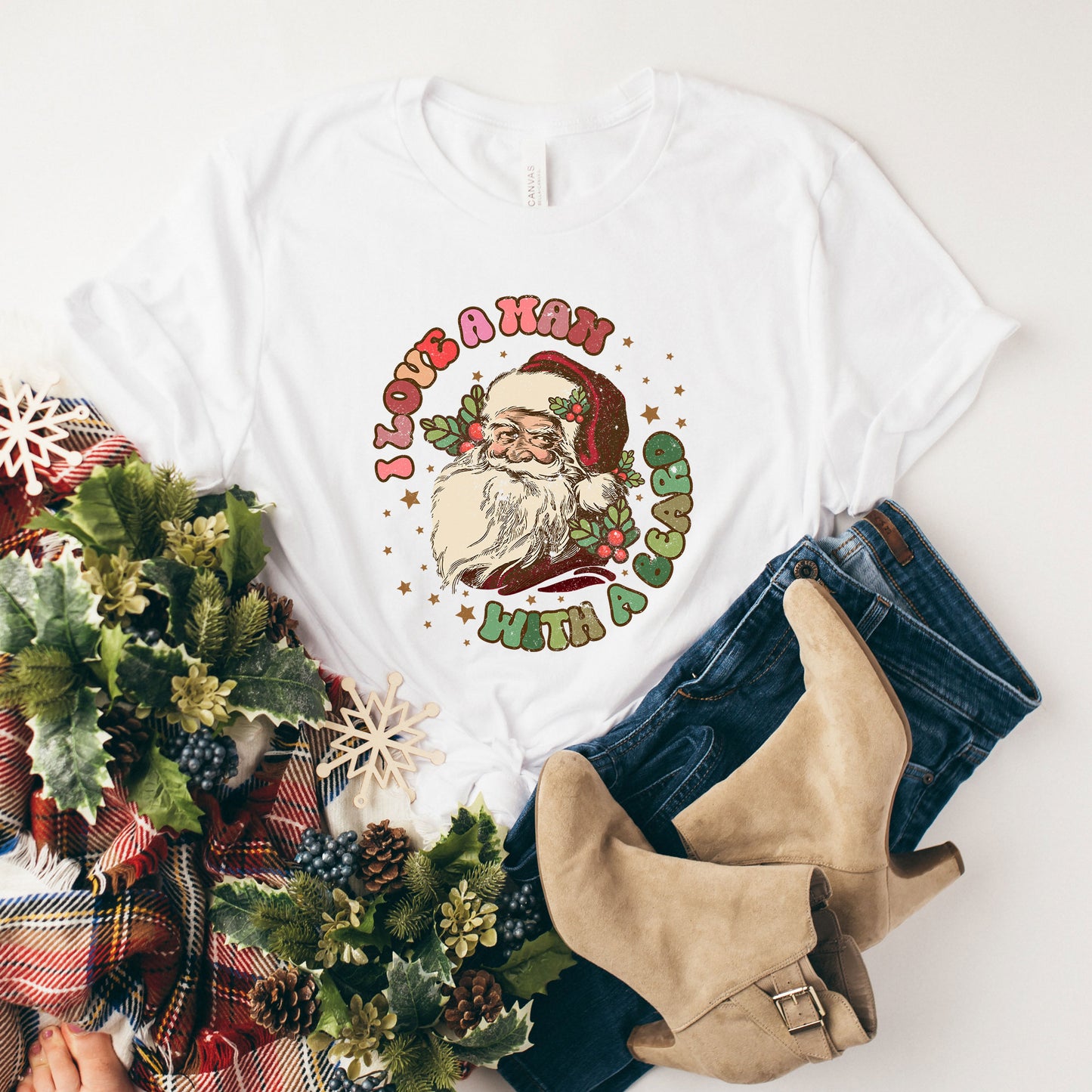 Love A Man With A Beard | Short Sleeve Graphic Tee