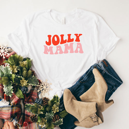 Jolly Mama Wavy | Short Sleeve Graphic Tee