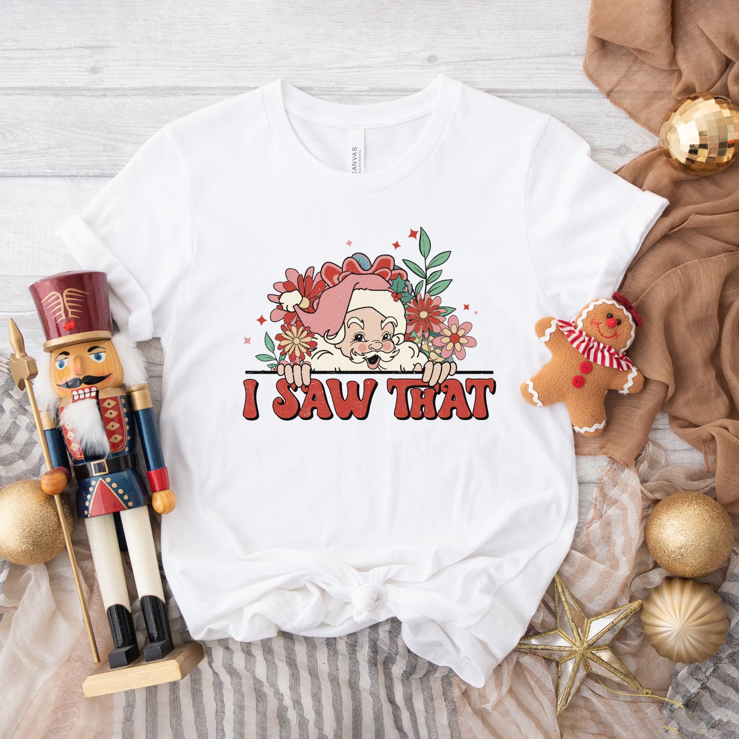 I Saw That Santa | Short Sleeve Crewneck