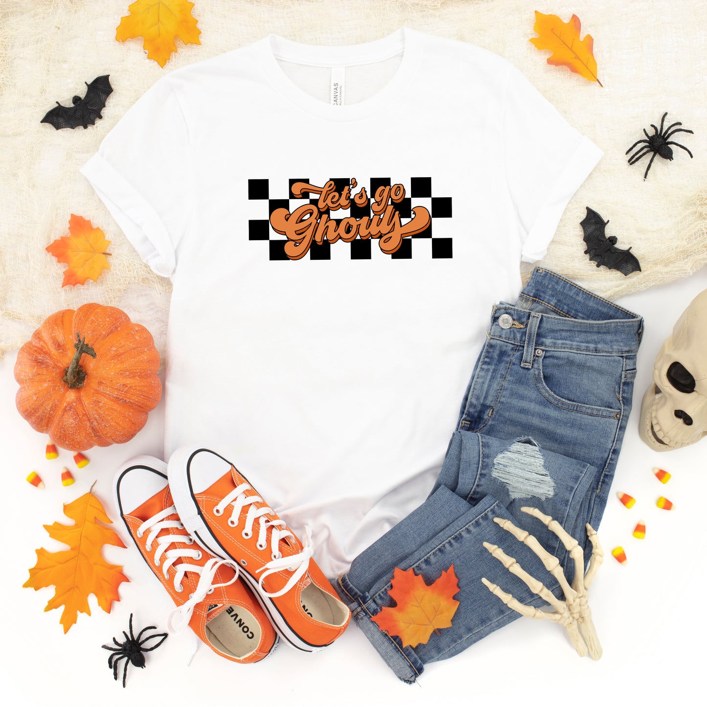 Let's Go Ghouls Checkered | Short Sleeve Graphic Tee