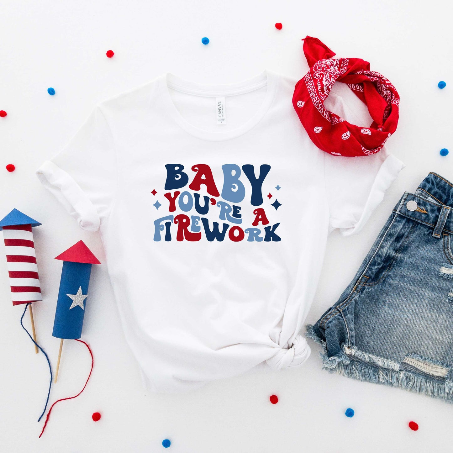 Baby You're A Firework Retro | Short Sleeve Graphic Tee