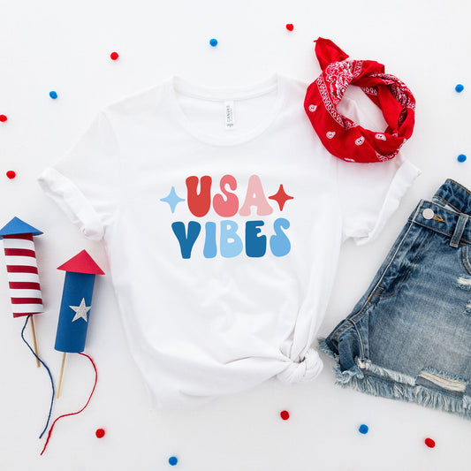 USA Vibes Bubble | Short Sleeve Graphic Tee