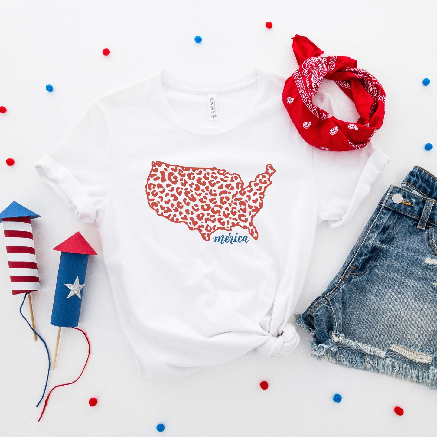 'Merica Map | Short Sleeve Graphic Tee