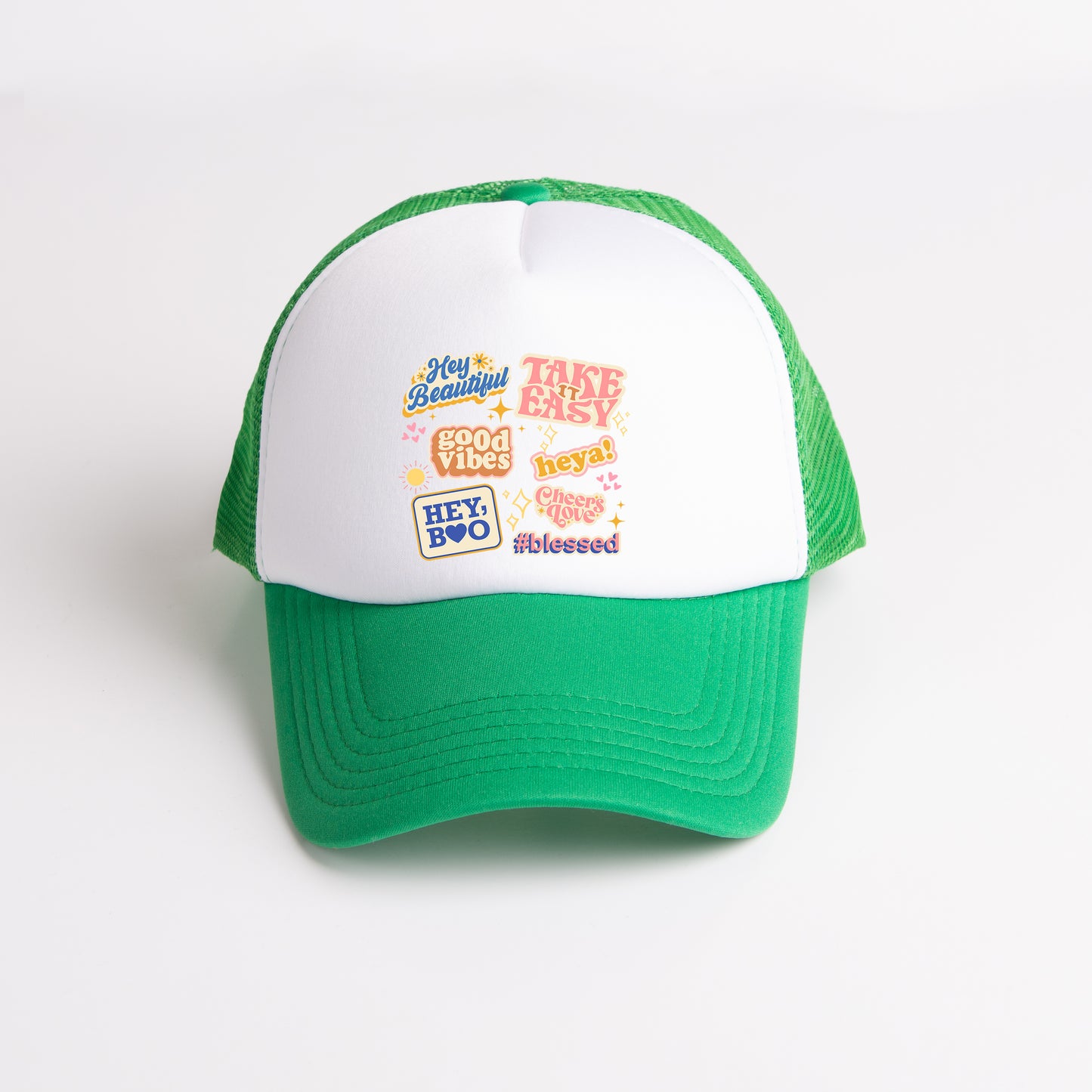 Postive Vibes Collage | Foam Trucker Hat