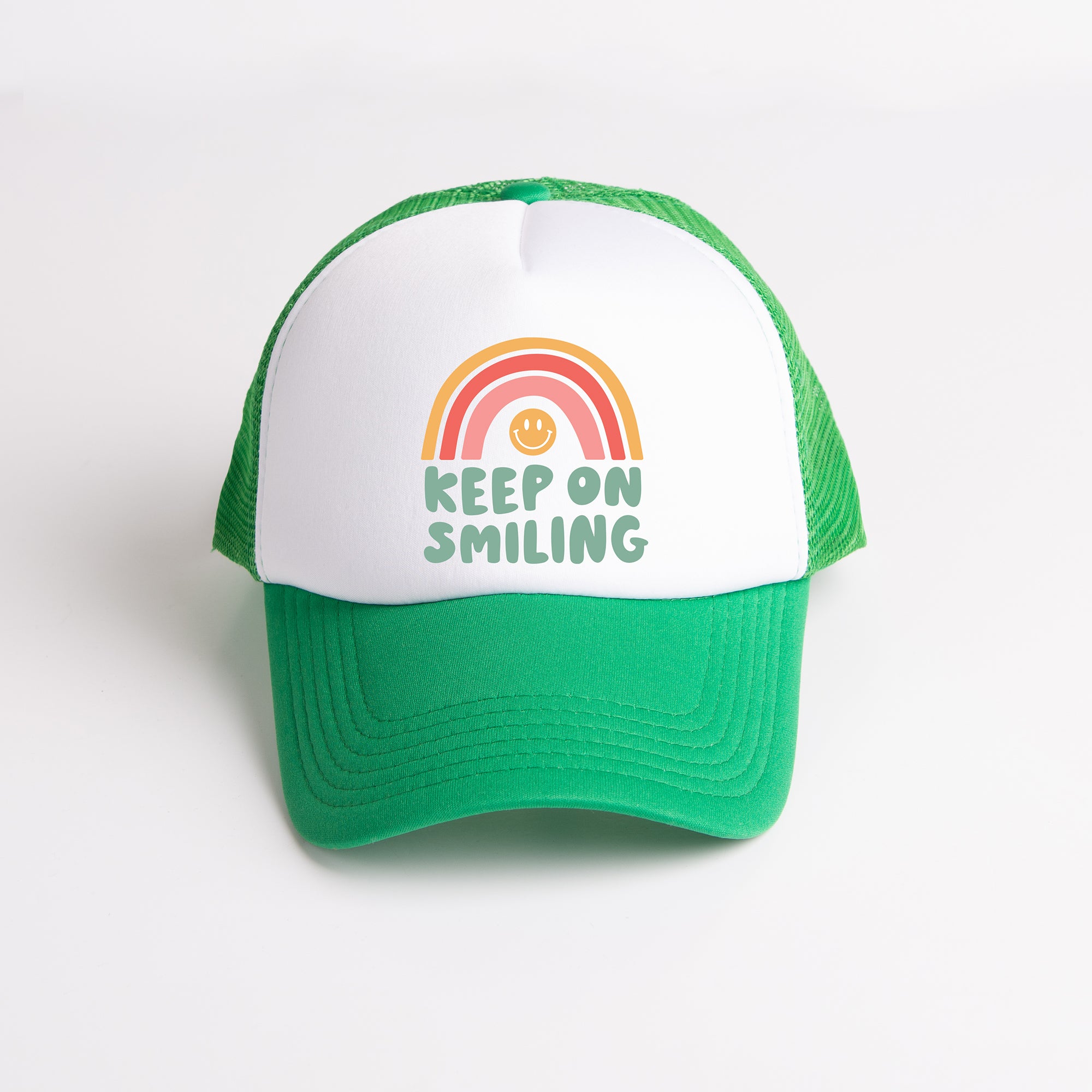Keep On Smiling Rainbow | Foam Trucker Hat