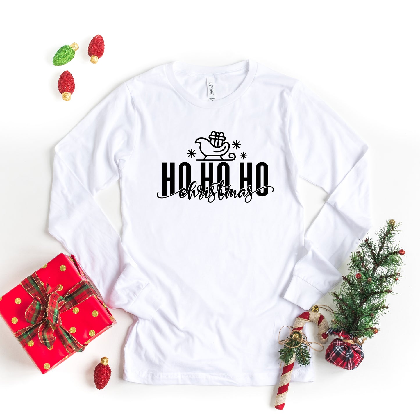 Sleigh Ho Ho Ho | Long Sleeve Graphic Tee