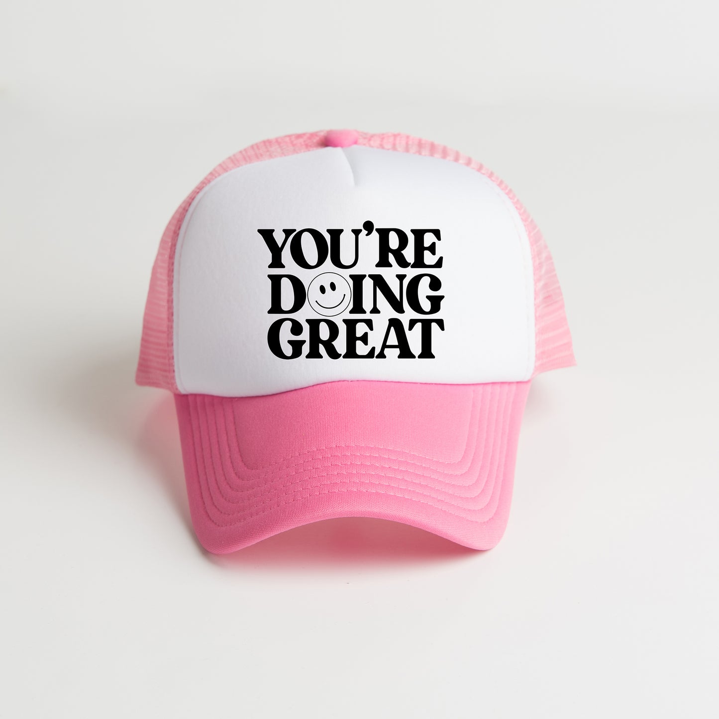 You're Doing Great Smiley Face | Foam Trucker Hat