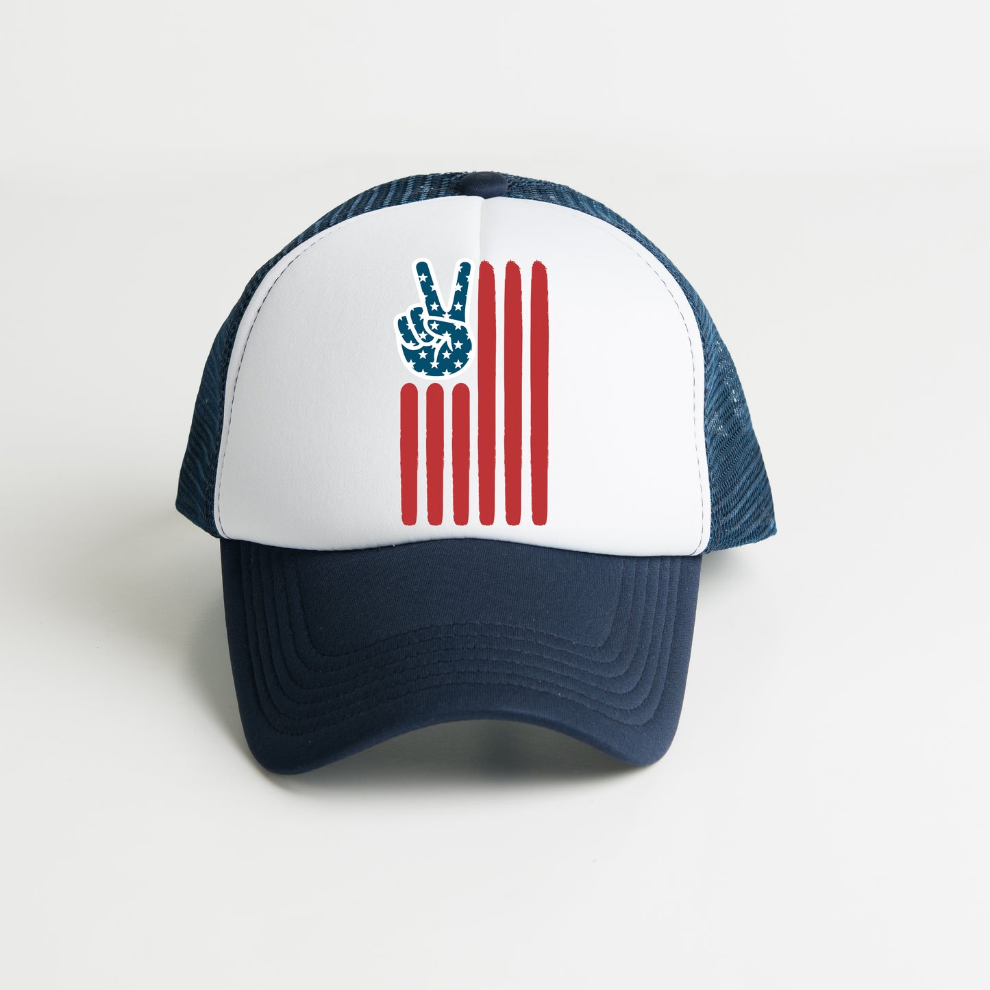 Flag Peace Sign | Foam Trucker Hat