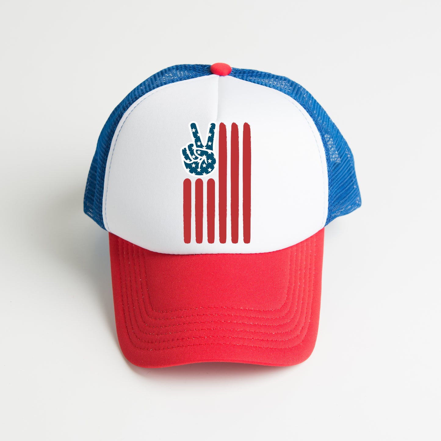 Flag Peace Sign | Foam Trucker Hat