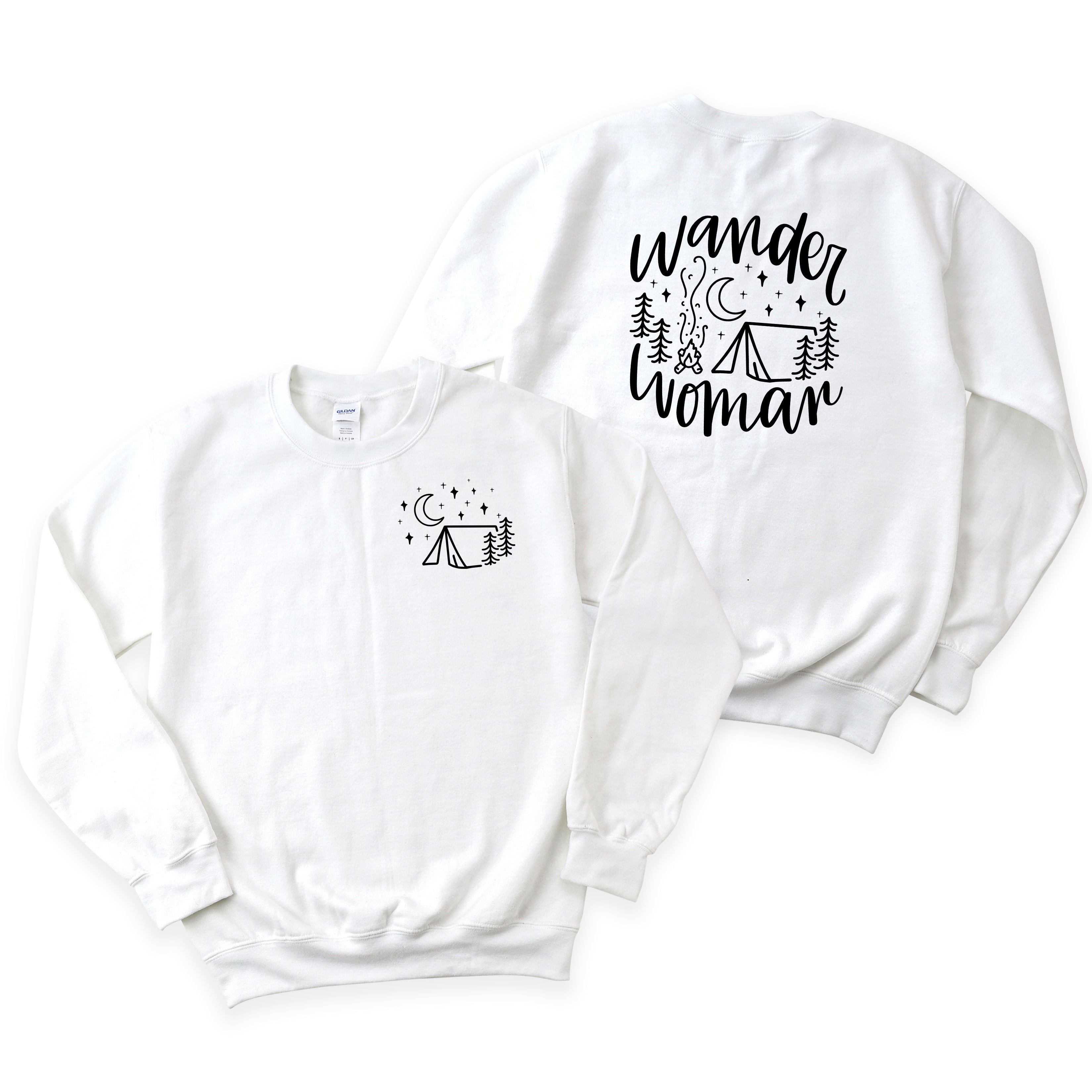 Wander Woman Tent | Front and Back Sweatshirt