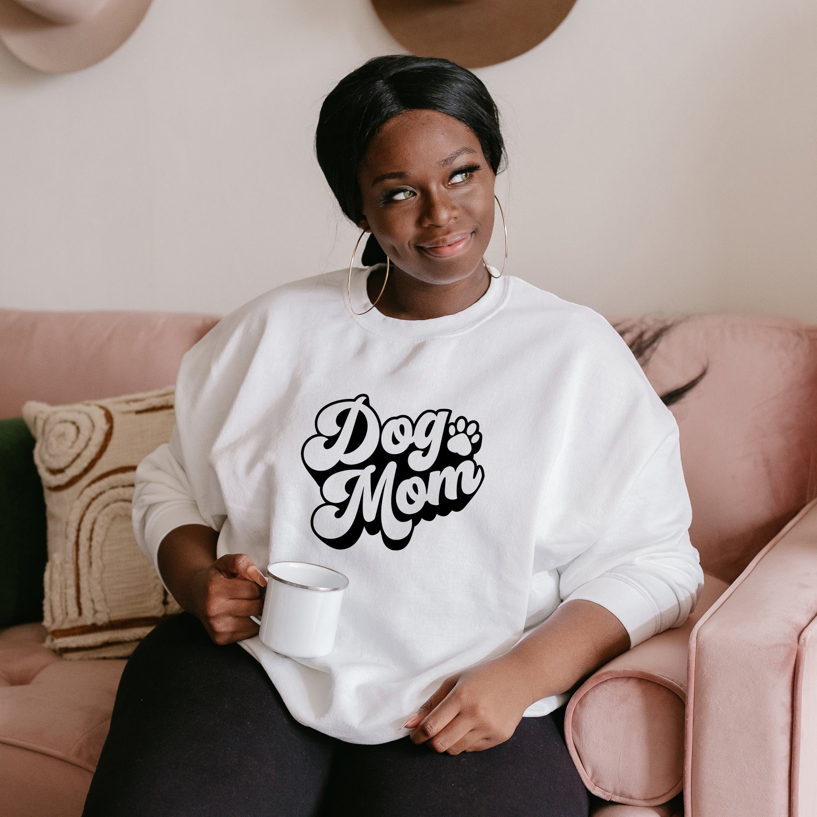 Dog Mom Bold | Plus Size Sweatshirt