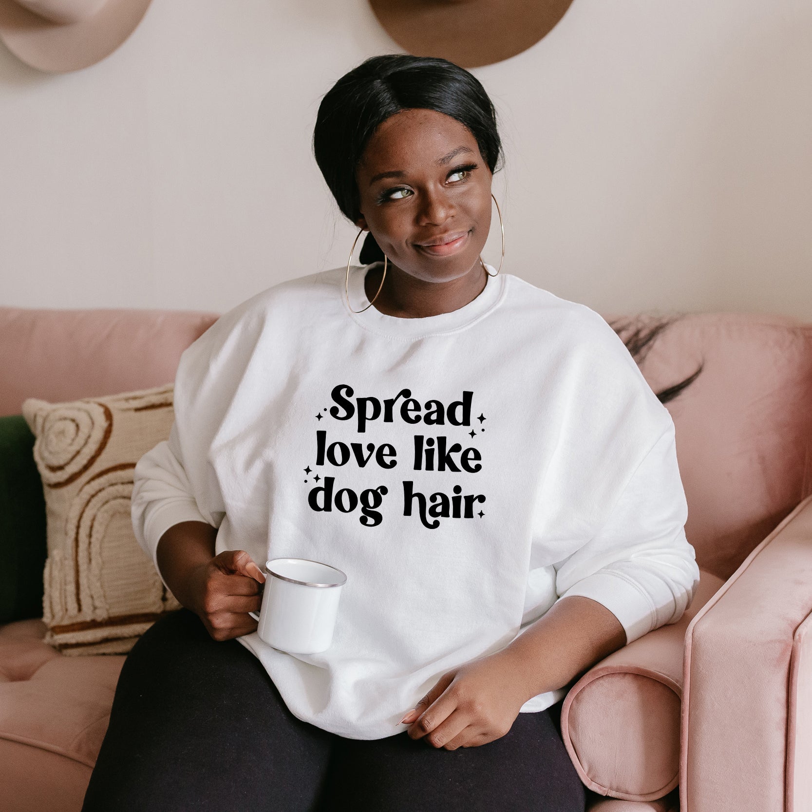 Spread Love Like Dog Hair | Plus Size Sweatshirt