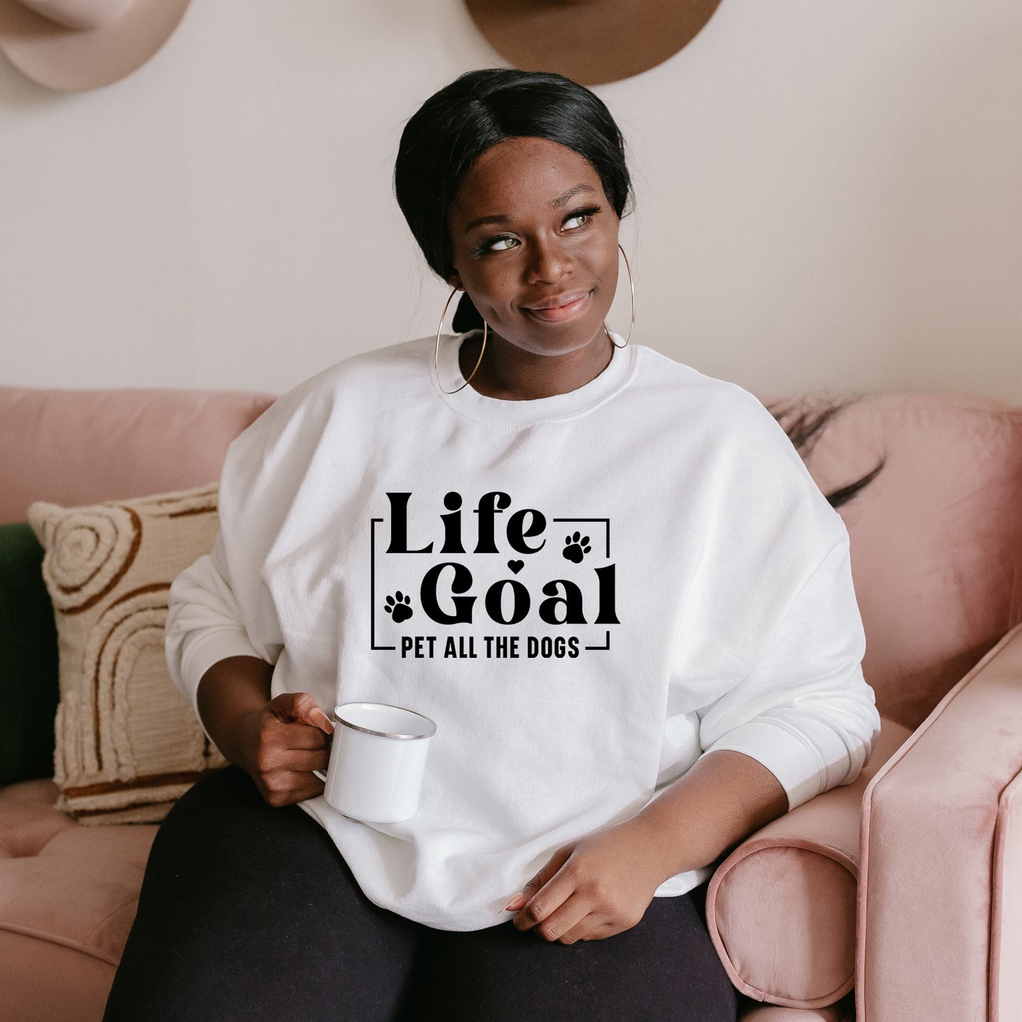 Life Goal Pet All The Dogs | Plus Size Sweatshirt