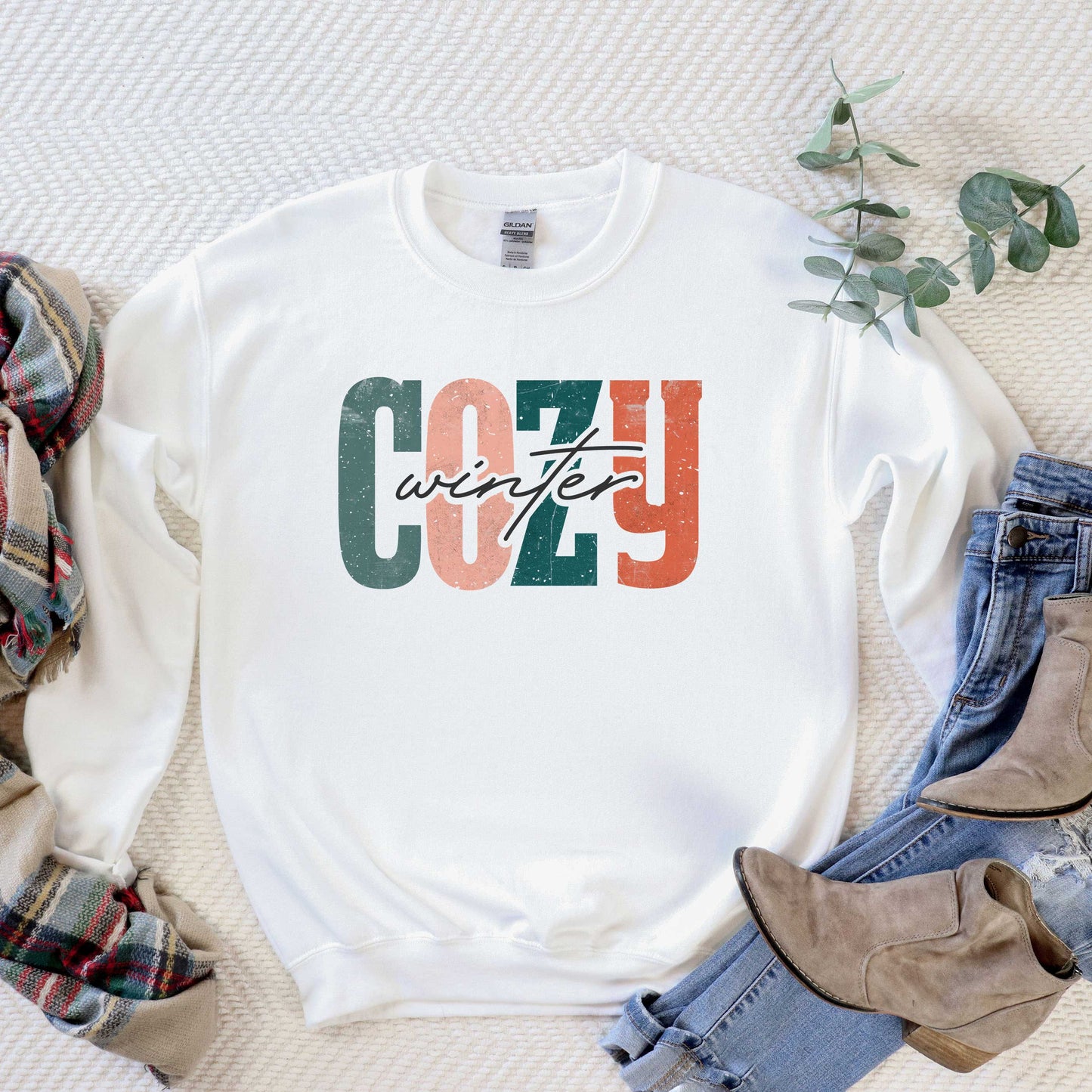 Retro Cozy Winter Colorful | Sweatshirt