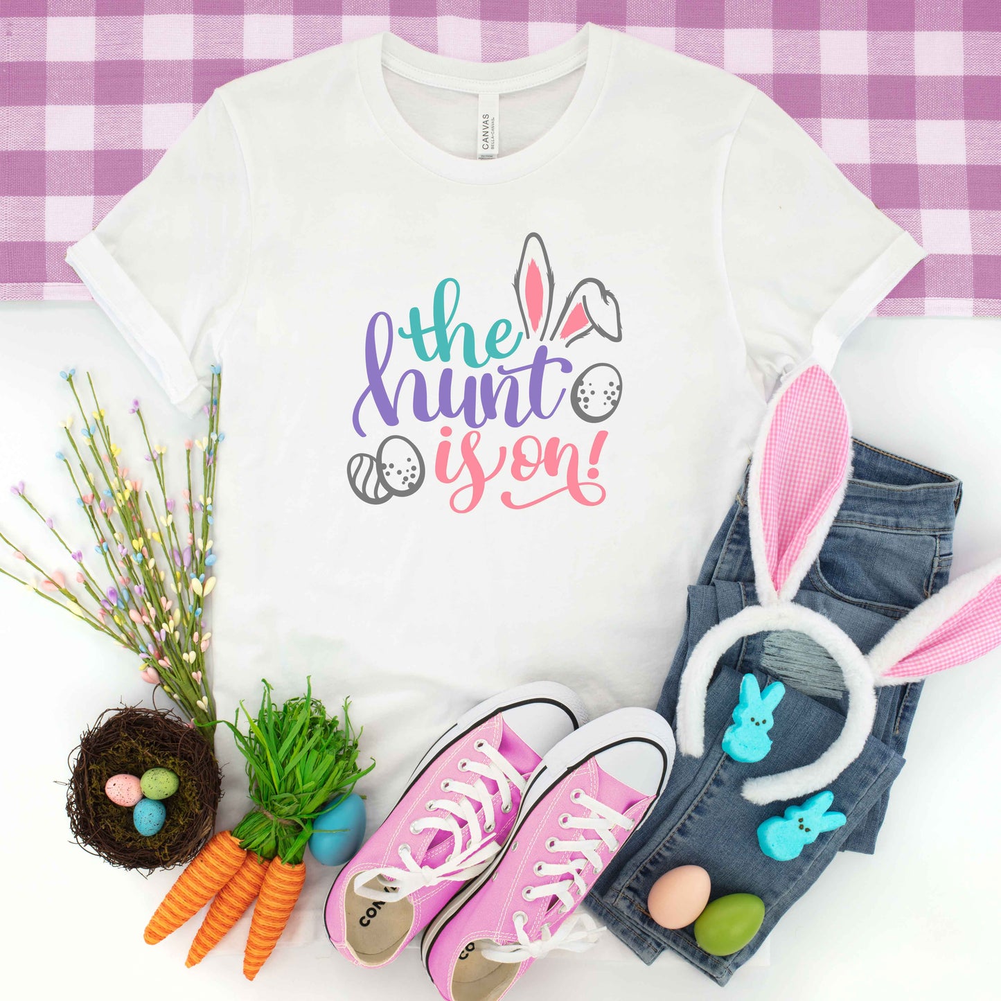 The Hunt Is On Easter | Youth Short Sleeve Graphic Tee