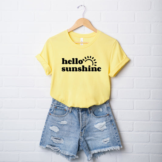 Hello Sunshine Sun | Short Sleeve Graphic Tee