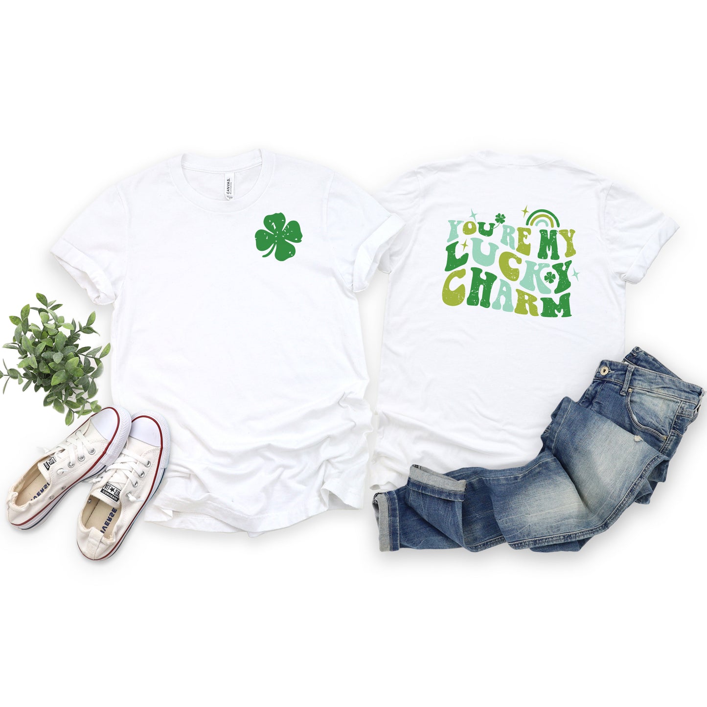 You're My Lucky Charm | Front & Back Short Sleeve Graphic Tee