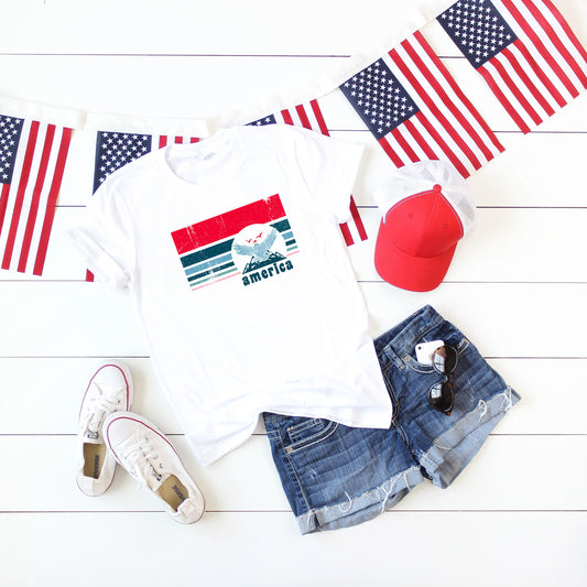 America Stripes | Short Sleeve Graphic Tee