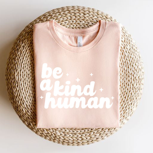 Be A Kind Human Stars | Short Sleeve Graphic Tee