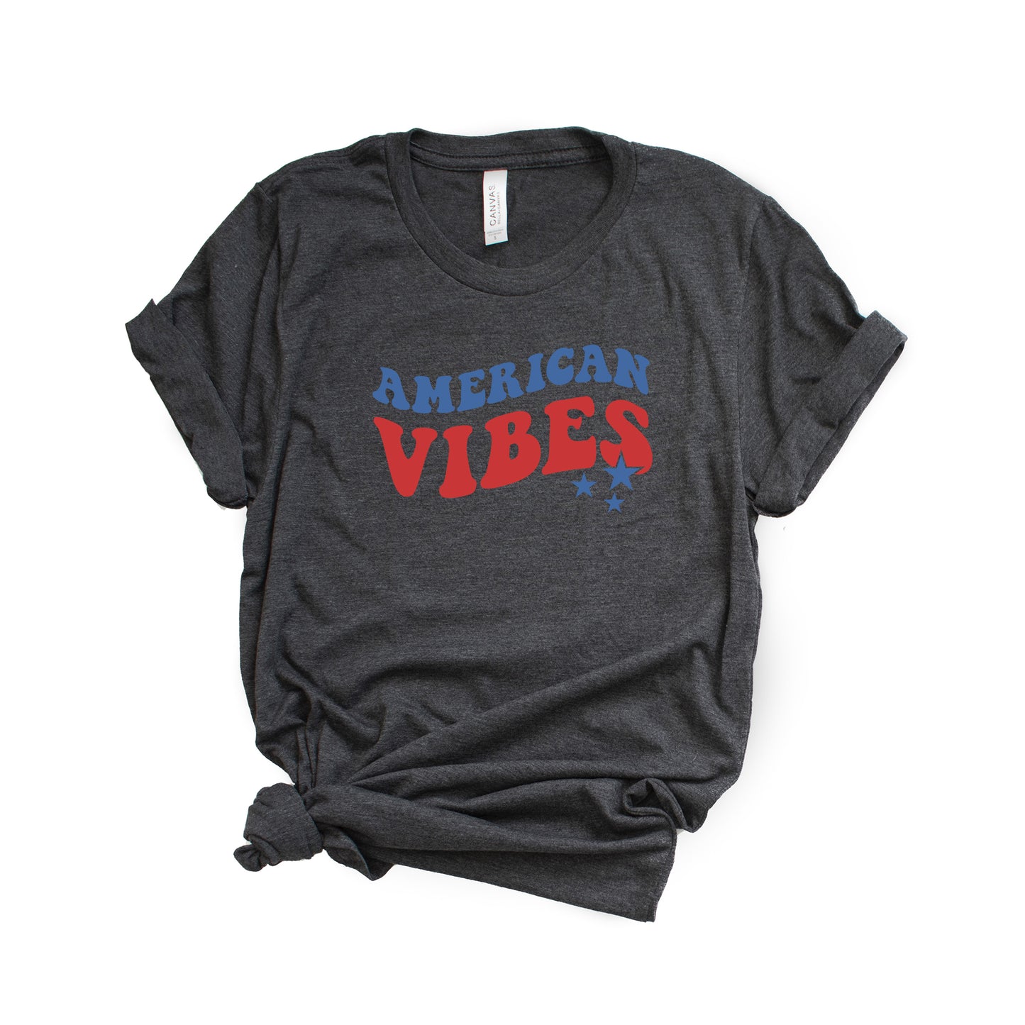 American Vibes Wavy Stars | Short Sleeve Graphic Tee