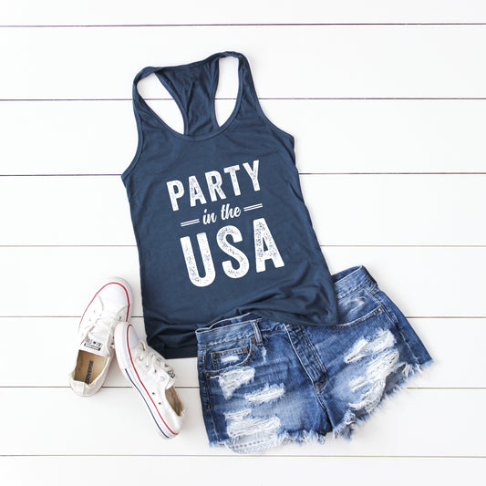 Party in the USA | Raceberback Tank
